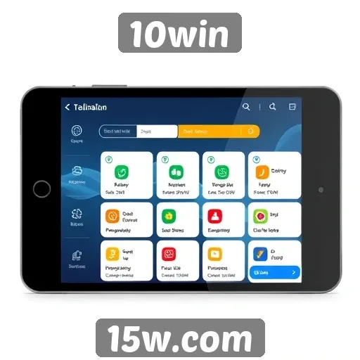 Interface do usuário do 10win é otimizada para mobile